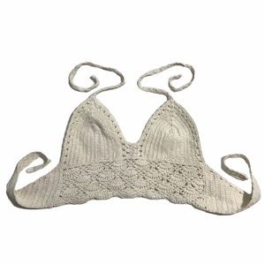 Beach crochet bikini top
